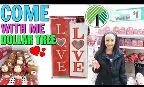 COME WITH ME TO DOLLAR TREE! VALENTINE'S DAY ITEMS FOR GIFT BASKETS!