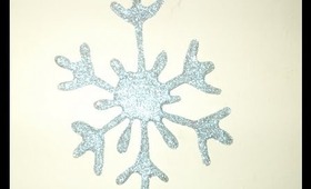 Glitter Snowflake Wall Stick Ons