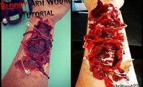 Arm Wound with Safety Pins Tutorial