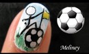 Soccer / Football Nail Art Design - Worldcup Game Play Sports nails Tutorial