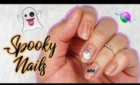 Spooky Minimal Nail Art | Halloween Nails 2017 ♡