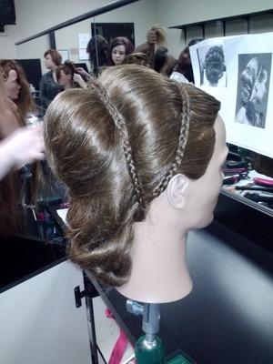 Won the up do competition at my school with this one..