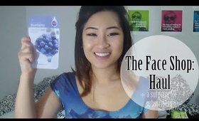 GIVEAWAY + The Face Shop Haul (Korean Beauty Products) | Camille Co