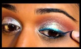 Makeup Tutorial - Winter Snow and Ice feat. Teal and Indigo Gel Liner