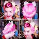 Vintage Pin Up Pink Hair