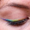 Rainbow Eyeliner for my friends going away party
