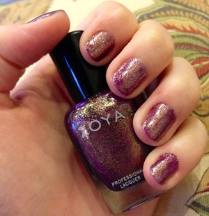 I can't get enough of this gorgeous polish. The colors remind me of "Tangled". 