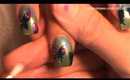 BUTTERFLIES ON GRADIENT WITH GLITTER PIGMENT: robin moses nail art design tutorial