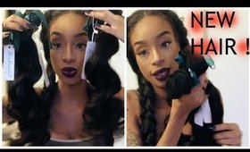 My First Unboxing Video Rosabeauty Malaysian Loose Wave natural Hair weave