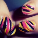 Colorful stripes.