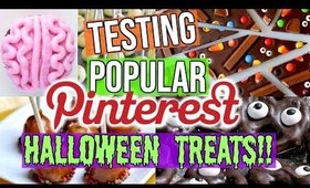 testing popular pinterest halloween treats.. BUT I didn't use a recipe!!