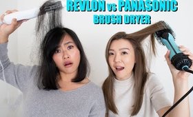 Revlon VS Panasonic Hair Brush Dryer Review!