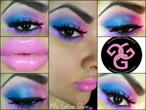 created this look using my 120 palette from Glamagirlcosmetics