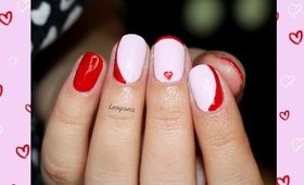 Simple Valentines Day Nails