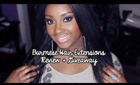 Initial Review + Giveaway | Virgin Burmese Hair Extensions (QC Virgin Hair Int'l)
