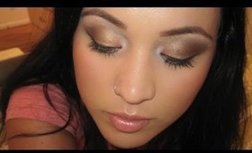 SHIMMERY BROWN EYE MAKEUP!