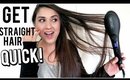 How To Get Straight Hair Quick!