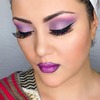 Purple makeup