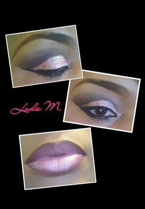 Rock candy by Mac eyeshadow and Mac lipstick Up the Amp