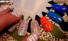 News Paper nails :D Nail tutorial