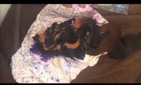 Dip Dying my Hair Weave using Adore part 2