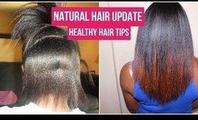 Natural hair length check +HEALTHY HAIR TIPS│Tamekans