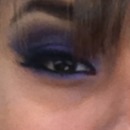 Purple Smokey Eye Shadow 