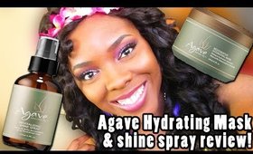 Agave restorative hair mask and Shine spray Review│Tamekans