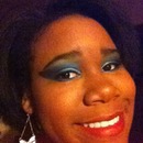 Severe Blue Ombre Cat Eye without Eyeliner
