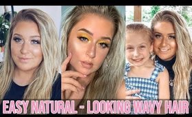EASY Natural Looking Wavy Hair Tutorial | Quick Wavy Hair Tutorial