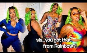 RAINBOW PLUS SIZE TRY ON HAUL | Affordable and Trendy Clothes for Plus Size Women!