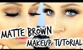 MATTE BROWN SMOKEY EYE TUTORIAL