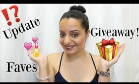 Update, Favourites, Makeup GIVEAWAY! ♥