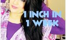 How to get LONG hair FAST: 1 inch in 1 week