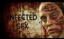 Disease infected sfx makeup tutorial (flesh eating bacteria) Halloween 2016