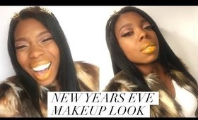 New Years Eve Makeup | Bold Yellow Lips