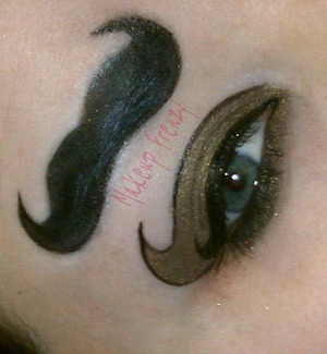 www.facebook.com/makeupfrenzy
I did this because i love the mustache craze, plus Ive never seen it done! 