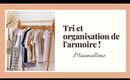 Tri et organisation de la garde-robe | minimalisme