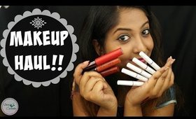 MAKEUP HAUL + SWATCHES | Colourpop, OFRA, Girlactik and L.A Girl | Where to buy in India?