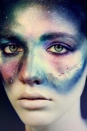 Ben Nye theater makeup sparkles and war paint liquid eyeliner in a sparkly black