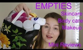 Product Empties - Skincare, Hair Care and Makeup Quick Reviews