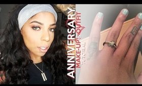 Get Ready With Me Anniversary Date Night | Makeup & Outfit