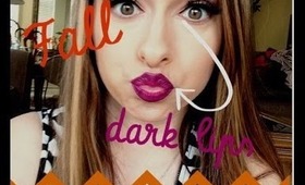 Dark Lips for Fall= TUTORIAL