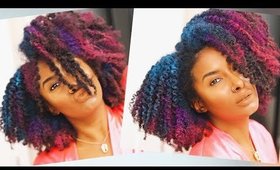 SPRAY PAINTING MY DEFINED CURLS! | Natural Hair (Type 4)