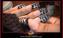 Chevron Nail Art Design EASY & FAST NO TAPE :::... Jennifer Perez of Mystic Nails ☆