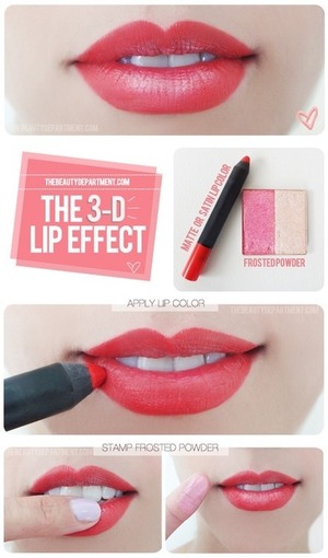This is a small tutorial to make your lips look more volume : )!!