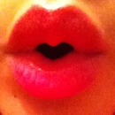 Pink heart lips. <3