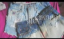 DIY Bleached and Distressed shorts!!