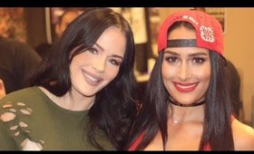 Nikki Bella LIVE!!  Wwe Behind the Scenes NYC Empire State Tattoo Expo