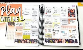 Fall Themed Spread Plan With Me Erin Condren Life Planner, Plan with KarolinasKrafts